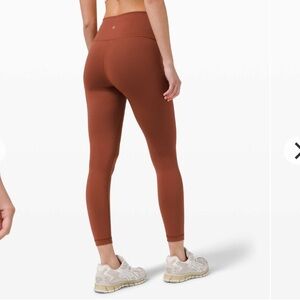 Lululemon Wunder Train High-Rise
Tight 25" Dark Terracotta size 16
